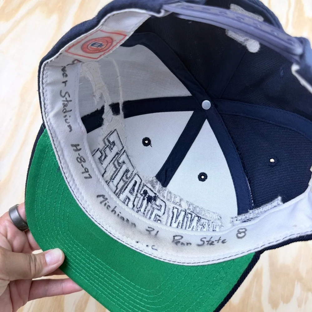 Vintage Sports Specialties Penn State Nittany Lions Navy Blue Snapback Hat 1997